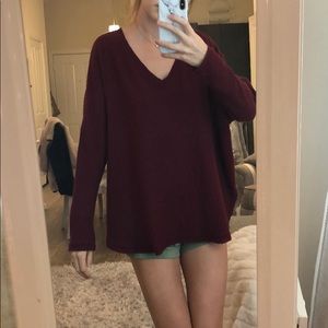 Maroon Size medium Urban Outfitters Top